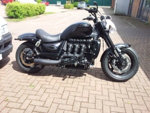 Blacked Out Rocket 3 from Triumph Custom Parts